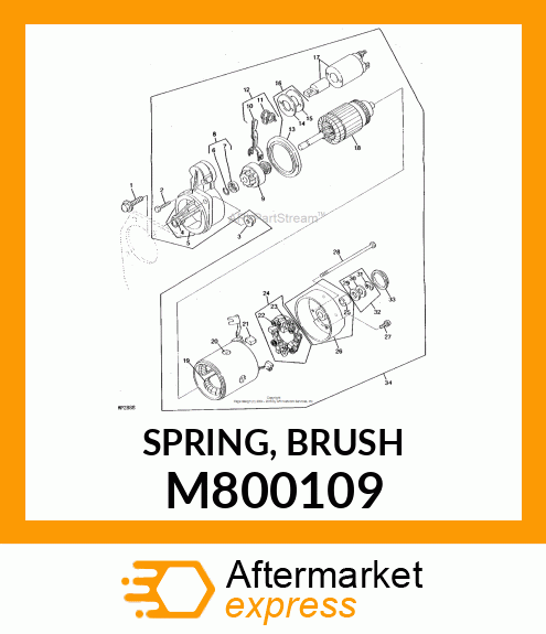 SPRING, BRUSH M800109