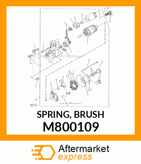 SPRING, BRUSH M800109