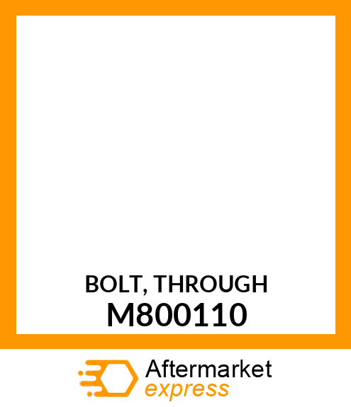 BOLT, THROUGH M800110