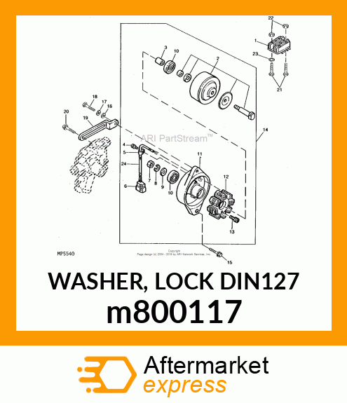 WASHER, LOCK DIN127 m800117