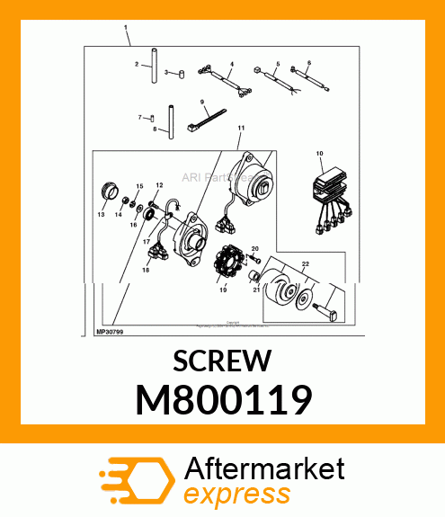 SCREW M800119