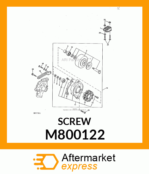 SCREW M800122