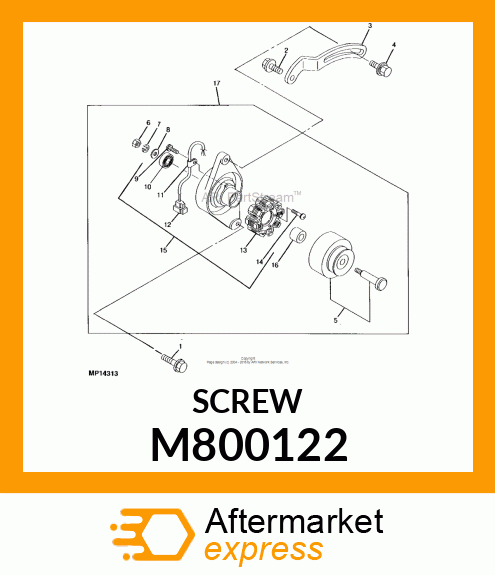 SCREW M800122