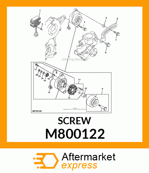 SCREW M800122