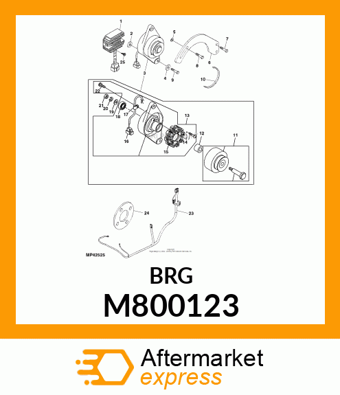 BEARING #6201ZZ M800123