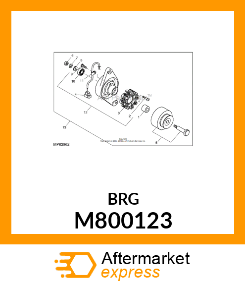 BEARING #6201ZZ M800123