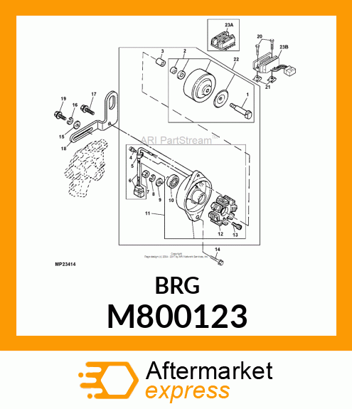 BEARING #6201ZZ M800123