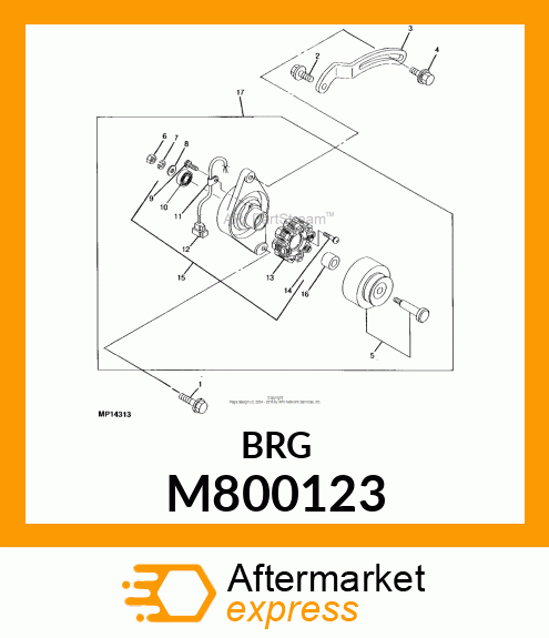 BEARING #6201ZZ M800123