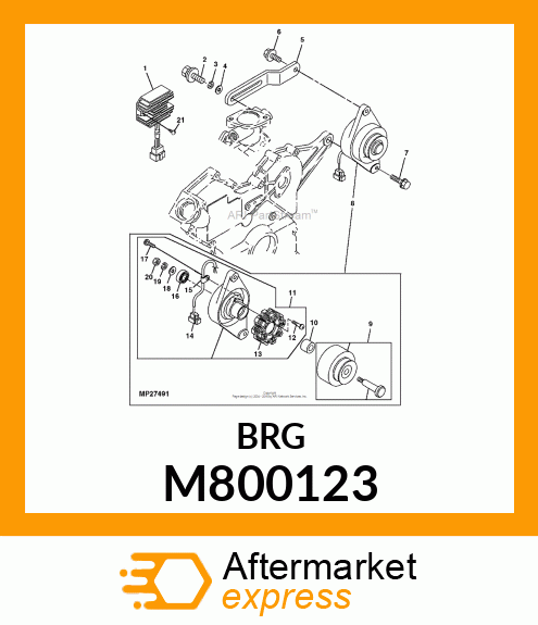 BEARING #6201ZZ M800123