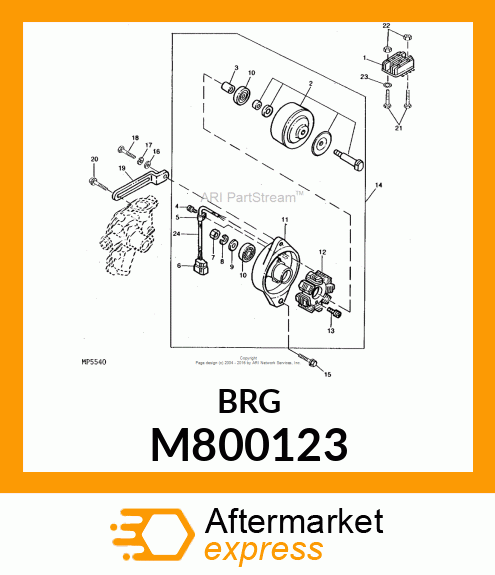 BEARING #6201ZZ M800123