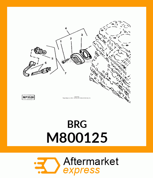 ADAPTER FITTING, ADAPTER M800125