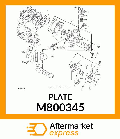 PLATE M800345