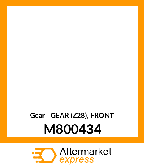 Gear - GEAR (Z=28), FRONT M800434