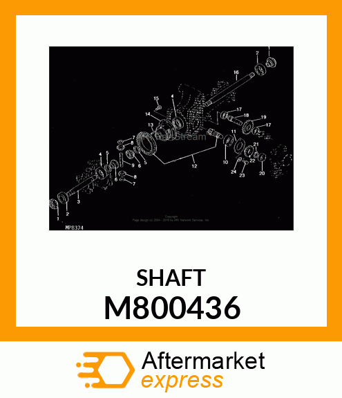 SHAFT M800436