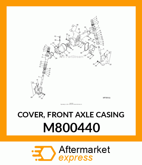 COVER, FRONT AXLE CASING M800440