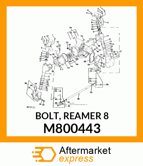 BOLT, REAMER 8 M800443