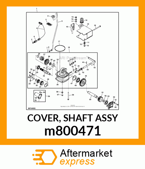 COVER, SHAFT ASSY m800471