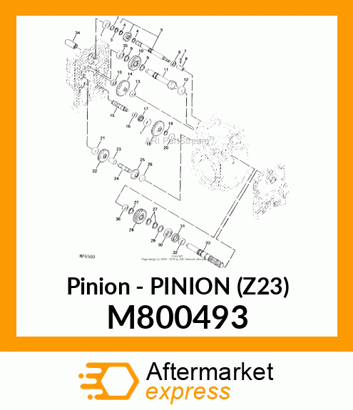 Pinion Z=23 M800493