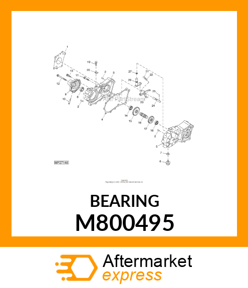 BALL BEARING, BEARING TMB303C M800495