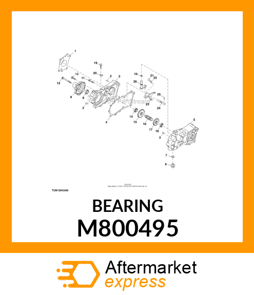 BALL BEARING, BEARING TMB303C M800495