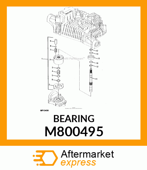 BALL BEARING, BEARING TMB303C M800495