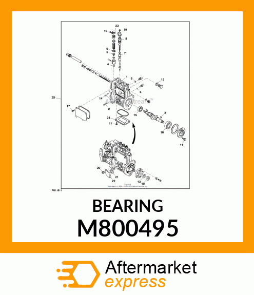 BALL BEARING, BEARING TMB303C M800495