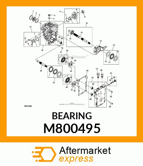 BALL BEARING, BEARING TMB303C M800495