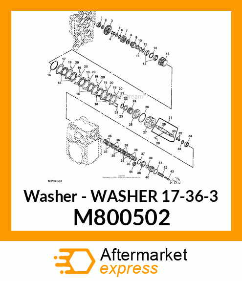 Washer 17 36 3 M800502