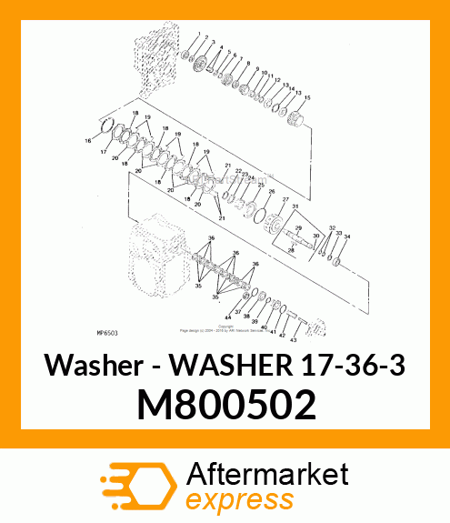 Washer 17 36 3 M800502