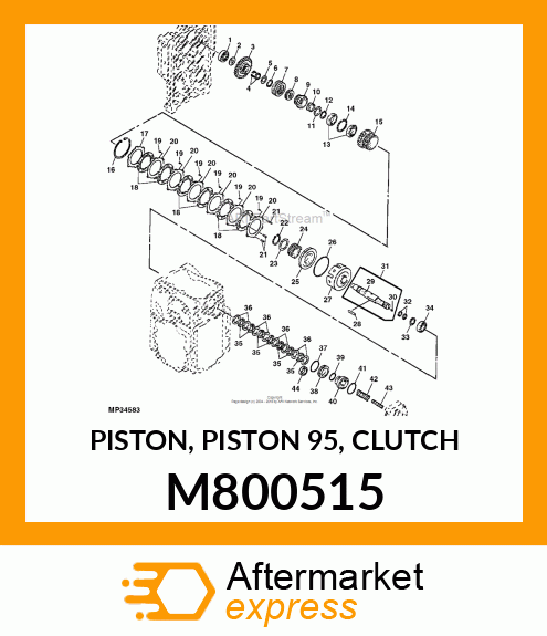 PISTON, PISTON 95, CLUTCH M800515