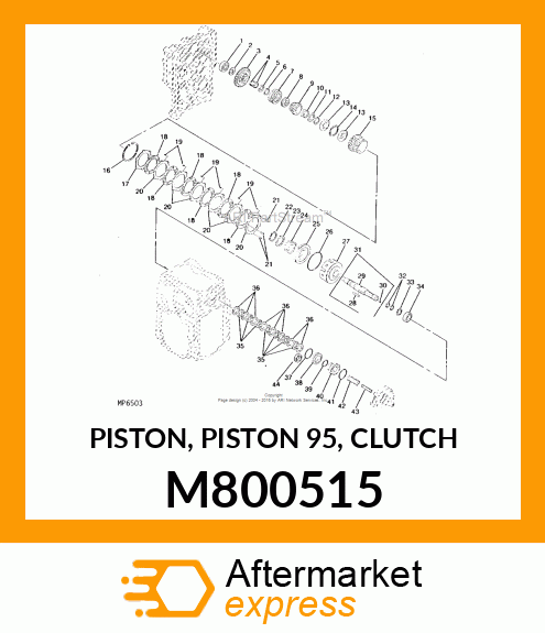 PISTON, PISTON 95, CLUTCH M800515