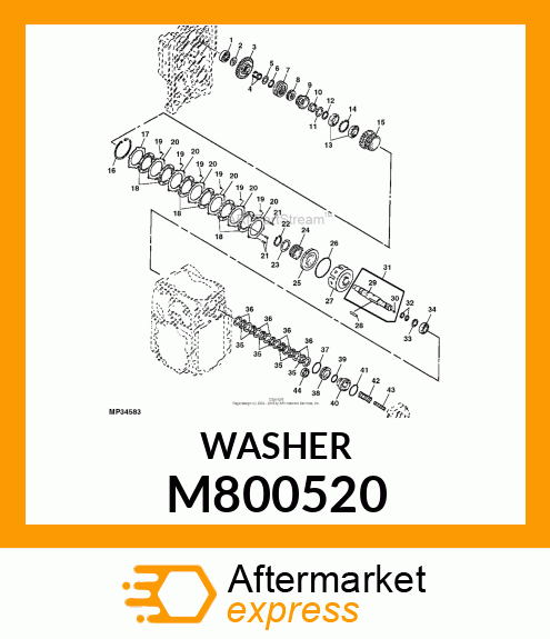 WASHER, WASHER 40 M800520