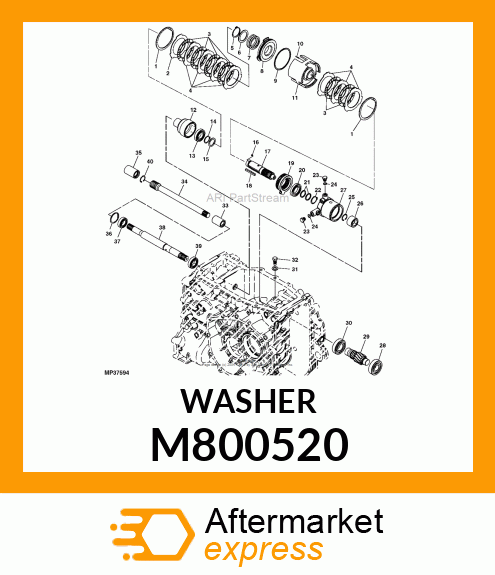 WASHER, WASHER 40 M800520