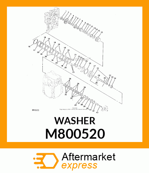 WASHER, WASHER 40 M800520