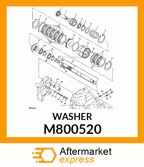 WASHER, WASHER 40 M800520