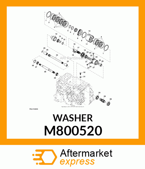 WASHER, WASHER 40 M800520