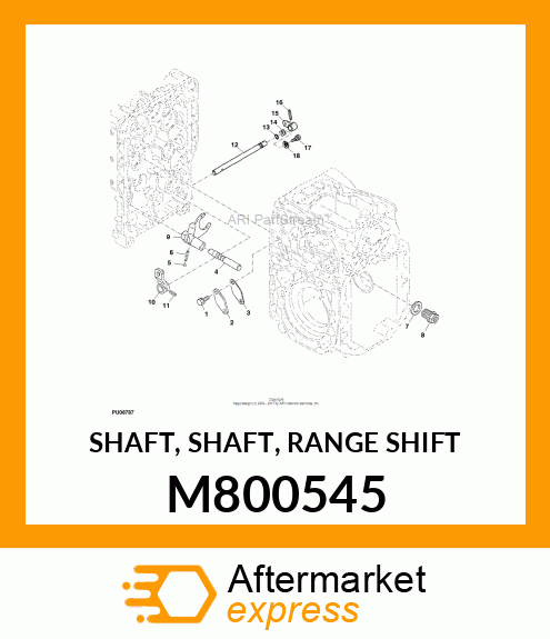 SHAFT, SHAFT, RANGE SHIFT M800545