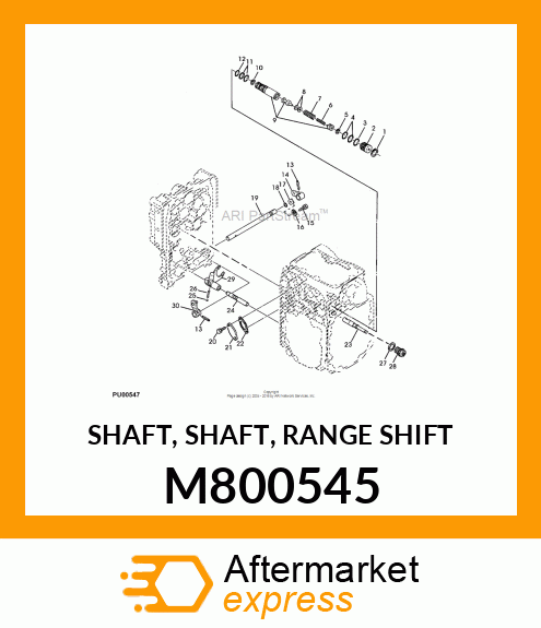 SHAFT, SHAFT, RANGE SHIFT M800545