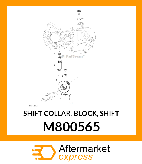 SHIFT COLLAR, BLOCK, SHIFT M800565