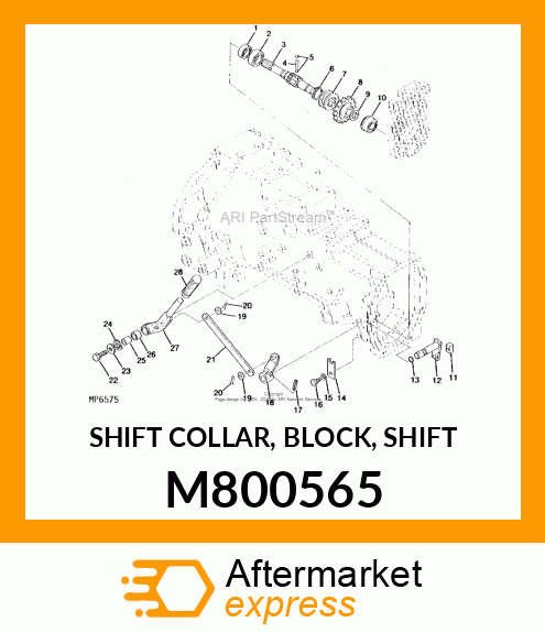 SHIFT COLLAR, BLOCK, SHIFT M800565