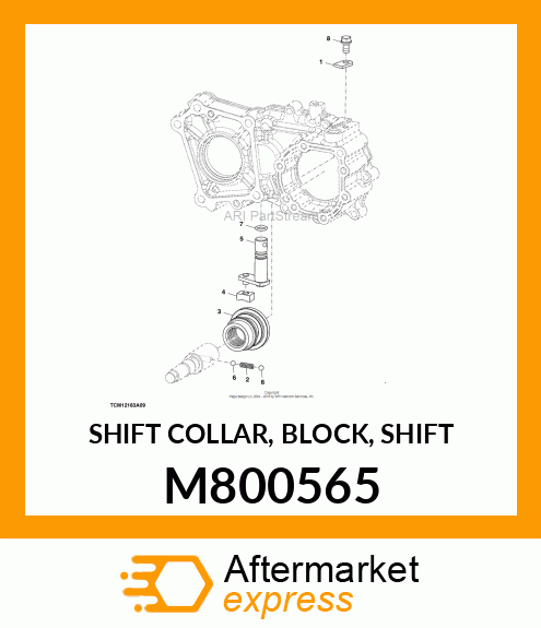 SHIFT COLLAR, BLOCK, SHIFT M800565