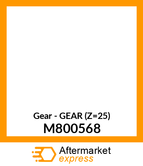 Gear - GEAR (Z=25) M800568