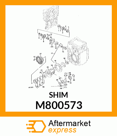 WASHER, WASHER, DIFF. GEAR M800573