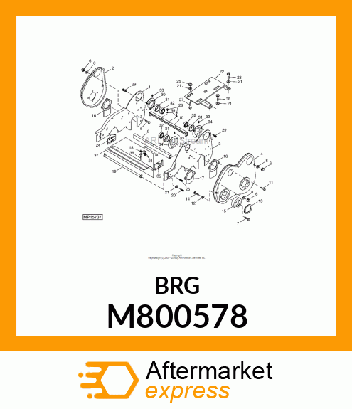 BALL BEARING, BEARING, BALL M800578