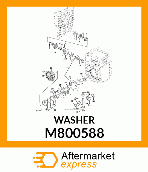 WASHER, WASHER 20 M800588