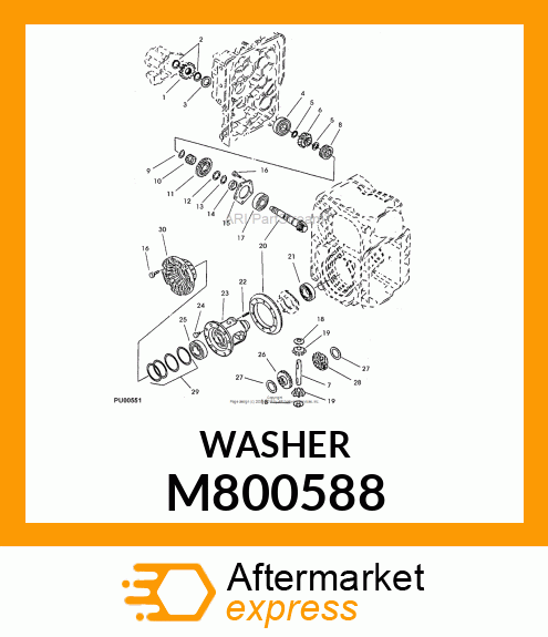 WASHER, WASHER 20 M800588