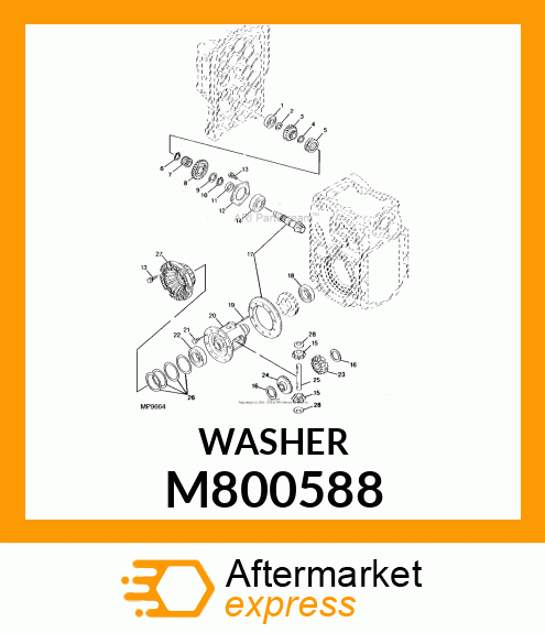 WASHER, WASHER 20 M800588