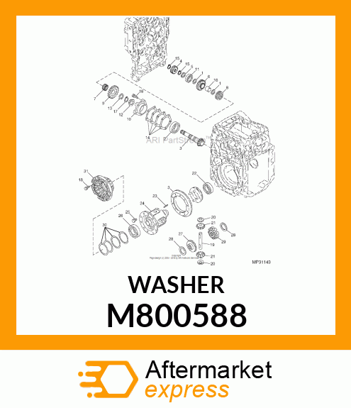 WASHER, WASHER 20 M800588