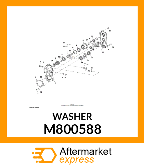 WASHER, WASHER 20 M800588