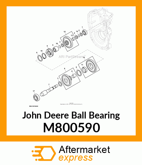 BALL BEARING, BALL BEARING, 6305R S M800590